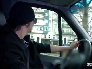 Bums bis - reged josy ireng squirts while being fucked in a mobil - german